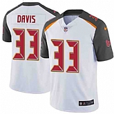 Nike Men & Women & Youth Buccaneers 33 Carlton Davis White NFL Vapor Untouchable Limited Jersey,baseball caps,new era cap wholesale,wholesale hats